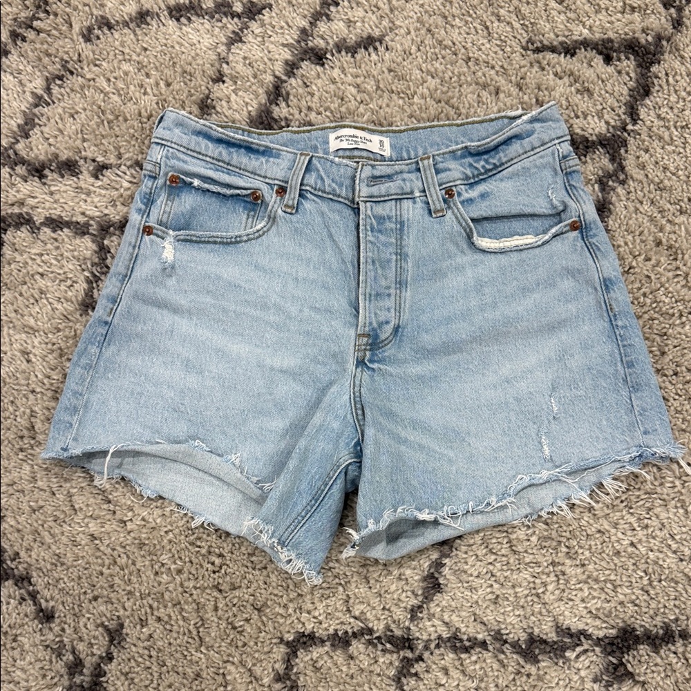 Abercrombie & Fitch Light Blue Jean Shorts